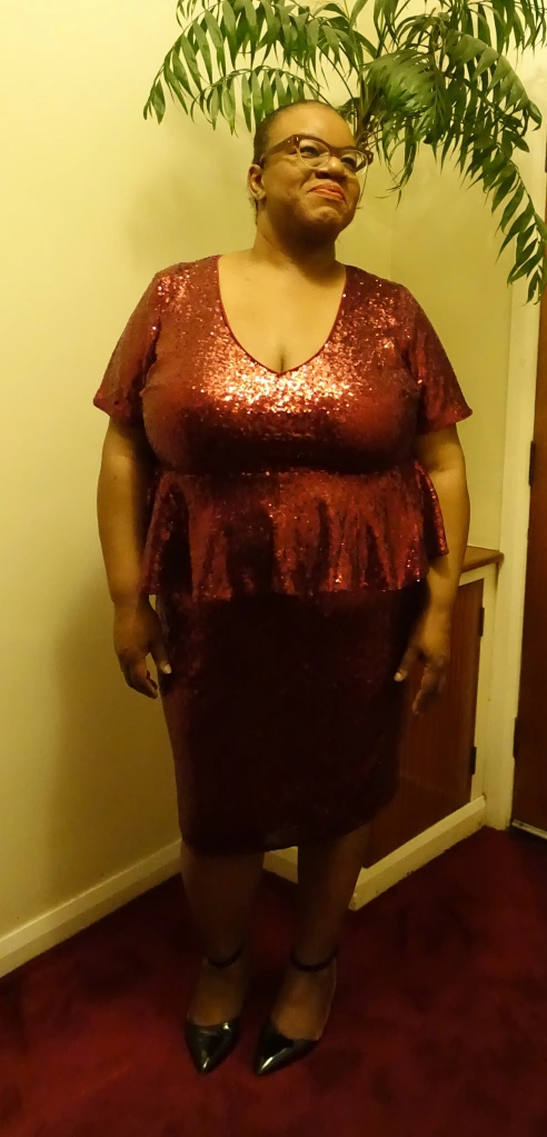 Christmas Party Plus Size Fashion Beloved Endeavour Red Sequin Dress